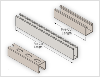 Strut Pre-Cut Channel